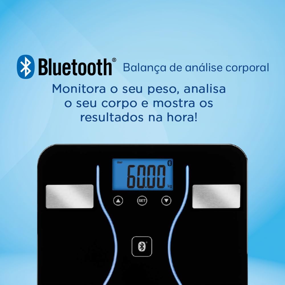 Balança Digital com Bioimpedância